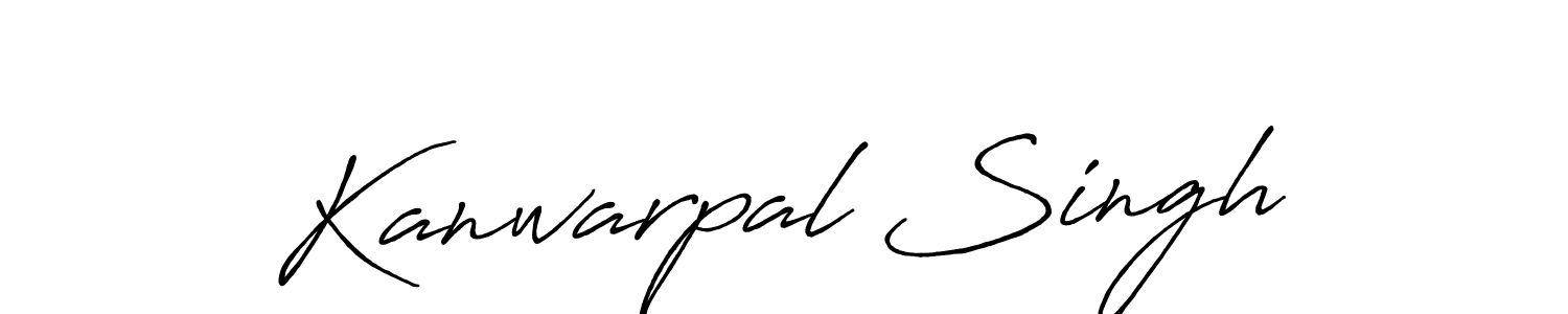 How to make Kanwarpal Singh signature? Antro_Vectra_Bolder is a professional autograph style. Create handwritten signature for Kanwarpal Singh name. Kanwarpal Singh signature style 7 images and pictures png